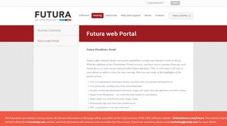 
                            3. Futura web Portal - Futura International