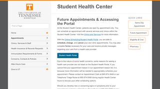
                            2. Future Appointments & Accessing the Portal | Student Health ...