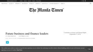 
                            4. Future business and finance leaders | The Manila Times