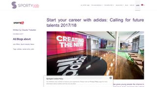 
                            8. Future Talents 2017: Start your career with adidas - Sportyjob