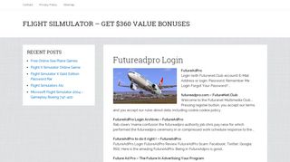 
                            5. Futureadpro Login - Flight Silmulator - Get $360 value …