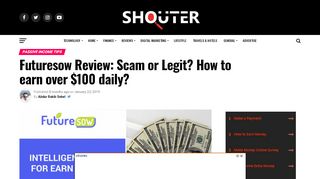 
                            6. Futuresow Review: Scam or Legit? How to earn over $100 daily?