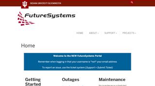 
                            2. FutureSystems Portal: Home