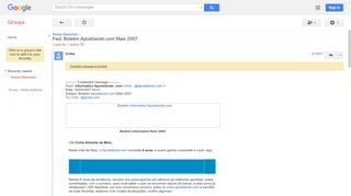 
                            8. Fwd: Boletim Apostilando.com Maio 2007 - Google Groups