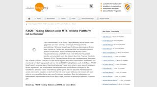 
                            6. FXCM Trading Station oder MetaTrader5: was wird angeboten?