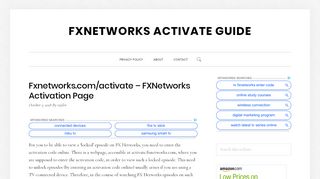 
                            1. FxNetworks Activate Guide