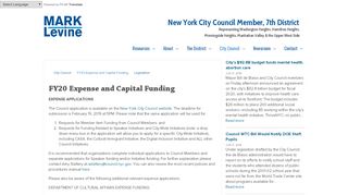 
                            6. FY20 Expense and Capital Funding - New York City Council Member ...