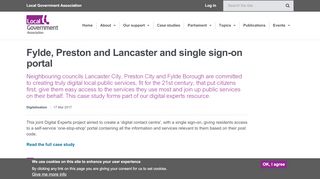 
                            3. Fylde, Preston and Lancaster and single sign-on portal | Local ...