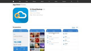 
                            8. G Cloud Backup on the App Store