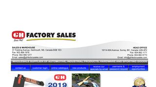 
                            6. G H Factory Sales Home Page