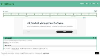 
                            11. G1.botva.ru has one IP number. The IP number is 91.225.238 ...