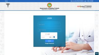 
                            1. G2G Login - dme.mponline.gov.in