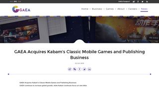 
                            1. GAEA Acquires Kabam's Classic Mobile Games and Publishing ...