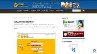 
                            4. Gagal Login (Akun Masih Aktif) - Bee Accounting