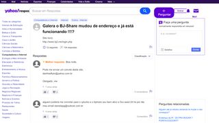 
                            9. Galera o BJ-Share mudou de endereço e já está …