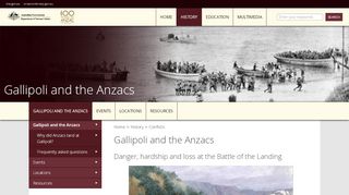 
                            1. Gallipoli and the Anzacs | The Anzac Portal