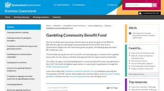 
                            6. Gambling Community Benefit Fund | Business Queensland
