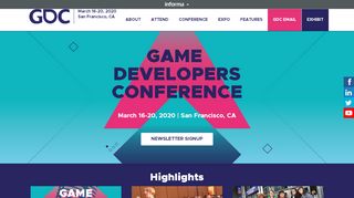 
                            8. Game Developers Conference: GDC
