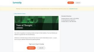 
                            5. Games - Train of Thought - Lumosity