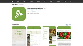 
                            6. ‎Gardening Companion on the App Store