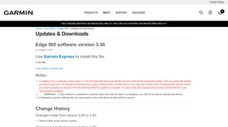 
                            6. Garmin: Edge 500 Updates & Downloads