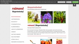 
                            3. Garten-Shop - raimund Biogartenbedarf | Biogartenversand