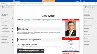 
                            9. Gary Kreidt - Ballotpedia