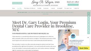 
                            2. Gary R. Login, DMD | Brookline MA Dentist