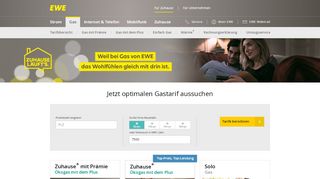 
                            7. Gas-Tarifvergleich: Finden Sie das passenden Erdgas von EWE