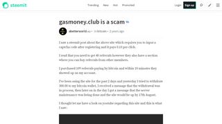 
                            9. gasmoney.club is a scam — Steemit