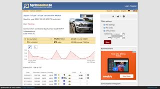 
                            8. Gasoline consumption: Jaguar - X-Type - X-Type 3,0 ...