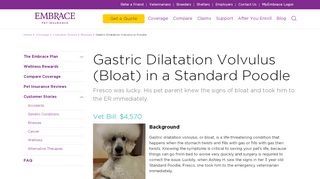 
                            7. Gastric Dilatation Volvulus (Bloat) Pet Insurance Claim | EMBRACE