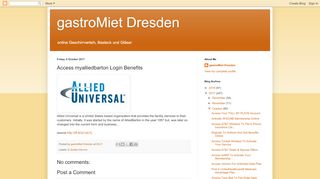 
                            5. gastroMiet Dresden: Access myalliedbarton Login Benefits