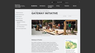 
                            5. Gateway Initiative - Boston Architectural College