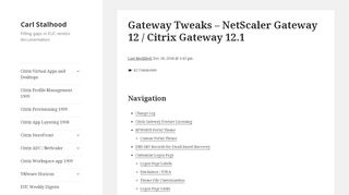 
                            5. Gateway Tweaks – NetScaler Gateway 12 / Citrix Gateway 12 ...