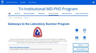 
                            7. Gateways To The Laboratory Summer Program | Tri-Institutional MD ...