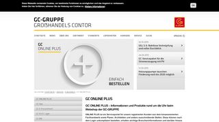 
                            5. GC ONLINE PLUS | Der Webshop der GC-GRUPPE