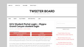 
                            4. GCU Student Portal Login – Mygcu Grand Canyon student login