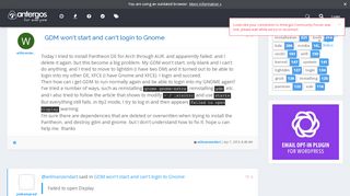 
                            3. GDM won't start and can't login to Gnome | Antergos ...