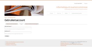 
                            8. Gebruikersaccount | Informatiepunt examencommissie