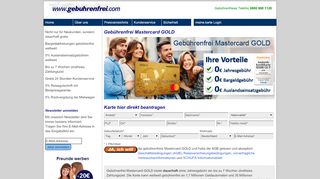
                            2. Gebührenfrei Mastercard GOLD - www.gebuhrenfrei.com ...