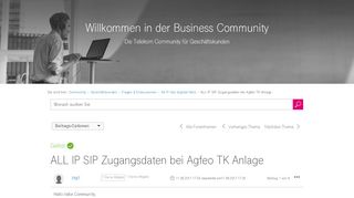 
                            9. Gelöst: ALL IP SIP Zugangsdaten bei Agfeo TK …