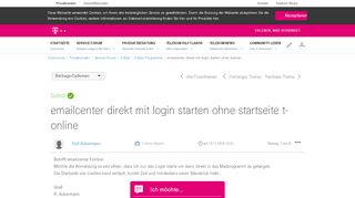 
                            10. Gelöst: emailcenter direkt mit login starten ohne startsei ...