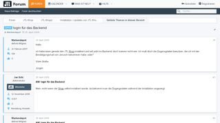 
                            2. Gelöst - login für das Backend | Supportforum für JTL-Wawi, JTL ...