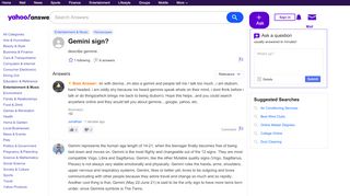 
                            9. Gemini sign? | Yahoo Answers