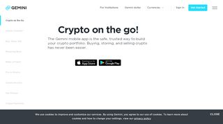 
                            10. Gemini - The Regulated Cryptocurrency Exchange