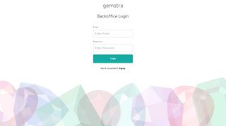 
                            4. Gemstra - Backoffice Login