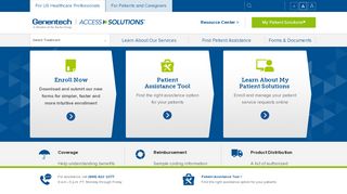 
                            2. Genentech Access Solutions | Health Care Professionals