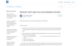 
                            4. General: Can't sign into Jump Desktop Connect – …
