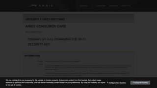 
                            4. General FAQs: SBG6400 (v1.3.x): Changing the Wi-Fi Security ...